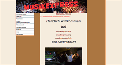 Desktop Screenshot of musikexpress.net